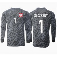 Fotbalové Dres Polsko Wojciech Szczesny #1 Brankářské Venkovní ME 2024 Dlouhý Rukáv